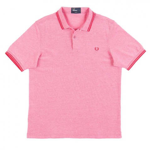 Polo SLIM FIT TWIN TIPPED Pink pour 75