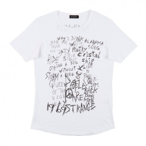 T-shirt TEXAS GRAFFITI Blanc pour 49