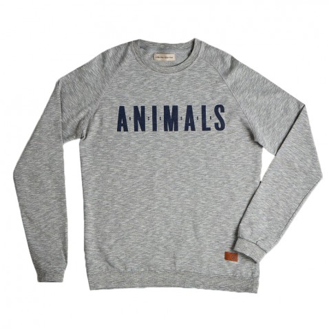 Sweat GRILL ANIMALS gris pour 95